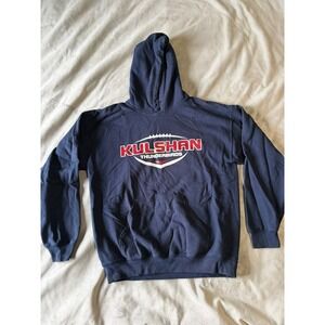 Gildan Heavy Blend Kulshan Thunderbirds Football Hoodie Navy Blue Mens Medium